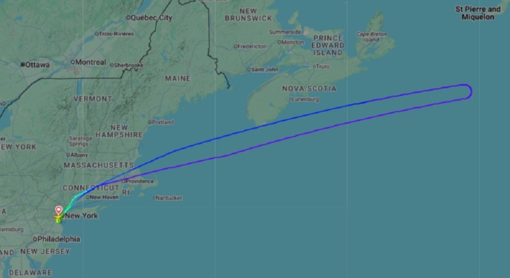 Imagen: Flightradar24