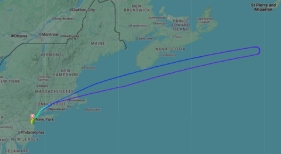 Imagen: Flightradar24