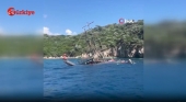 Un barco turístico se hunde frente a la costa turca tras evacuar in extremis a 110 pasajeros | Foto: Vídeo de Turkiye Gazetesi Un barco turístico se hunde frente a la costa turca tras evacuar in extremis a 110 pasajeros | Foto: Vídeo de Turkiye Gazetesi