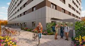 Render de la residencia de estudiantes madrileña que abrirá en septiembre