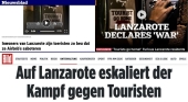 Las protestas antiturismo en Lanzarote saltan a las portadas de mercados europeos clave