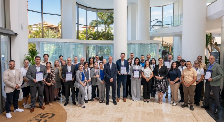 Entrega del certificado GSTC donde se hizo partícipe al equipo humano de la cadena
