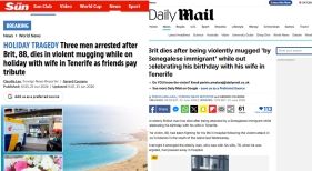 La muerte de un turista británico tras un asalto violento desata el debate sobre la seguridad del sur de Tenerife