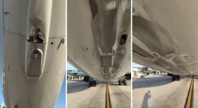 Un Boeing 737 de TUI, paralizado en el aeropuerto de Mallorca tras rozar la pista con la cola en un intento de aterrizaje
