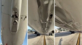 Un Boeing 737 de TUI, paralizado en el aeropuerto de Mallorca tras rozar la pista con la cola en un intento de aterrizaje