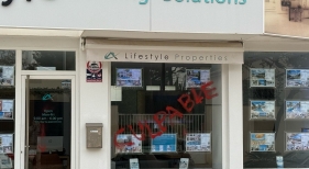 Foto de ataques a inmobiliarias en Mallorca en 2025|Fuente: ABINI