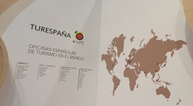 Mapa de las oficinas de Turespaña Mapa de las oficinas de Turespaña