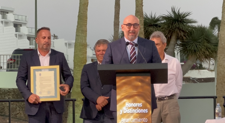Germán Belmonte en el acto oficial de distinciones| Foto: Tourinews