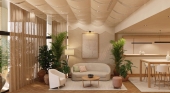 Render del lobby del hotel barcelonés