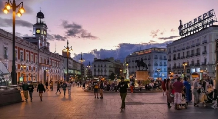 Puerta del Sol, epicentro turístico de Madrid. | Foto: vía Hostelería Madrid