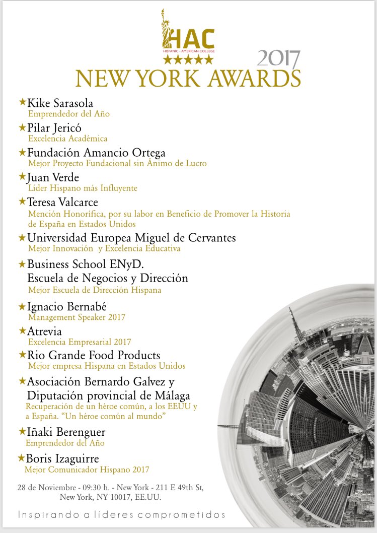 New York Awards 2017
