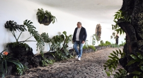Ángel Vázquez, consejero de los CACT en los Jameos del Agua Ángel Vázquez, consejero de los CACT en los Jameos del Agua