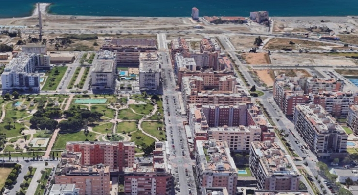 Zona de La Térmica, en Málaga