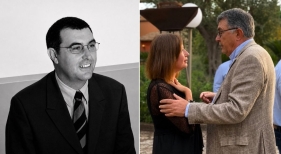 En la izquierda, Celestí Alomar de joven / A la izquierda, una imagen más reciente junto a Francina Armengol, presidenta del Congreso | Fotos: PSOE/PSIB y Francina Armengol