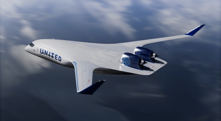 Avión Z4 de United Airlines | Foto: JetZero