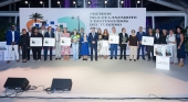 Foto de familia de los galardonados en la ceremonia del pasado lunes