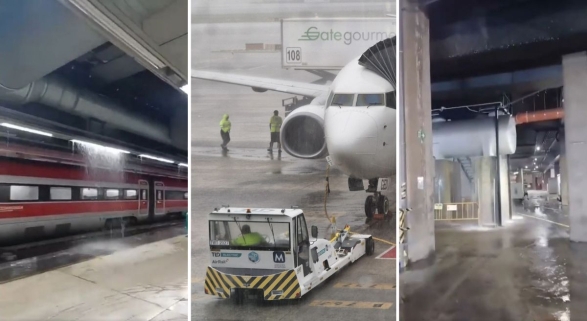 Colapso en Barcelona: Más de 380 vuelos cancelados y conexiones ferroviarias suspendidas por el temporal | Fotos: Sergio A Burguete V. y Controladores Aéreos