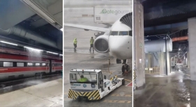 Colapso en Barcelona: Más de 380 vuelos cancelados y conexiones ferroviarias suspendidas por el temporal | Fotos: Sergio A Burguete V. y Controladores Aéreos