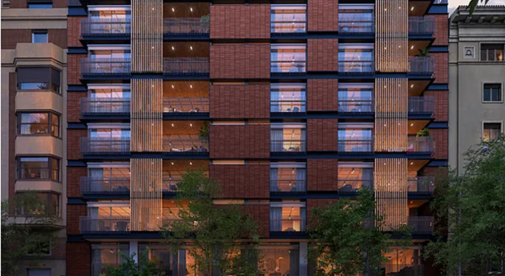 Render de la fachada de Ritz Residences Madrid
