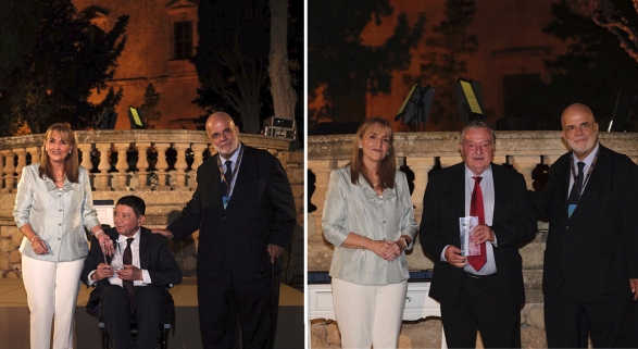 Taleb Rifai (izquierda) y Francesco Frangialli (derecha), acompañados de Gloria Guevara y Manfredi Lefebvre Taleb Rifai (izquierda) y Francesco Frangialli (derecha), acompañados de Gloria Guevara y Manfredi Lefebvre