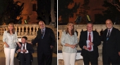 Taleb Rifai (izquierda) y Francesco Frangialli (derecha), acompañados de Gloria Guevara y Manfredi Lefebvre