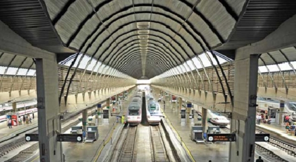 Estación de trenes de Santa Justa, en Sevilla