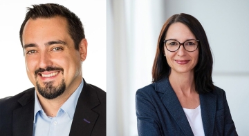 Pablo Castillo, nuevo CEO de Vtours, y Sabine Jordan Glaab, su predecesora Pablo Castillo, nuevo CEO de Vtours, y Sabine Jordan Glaab, su predecesora