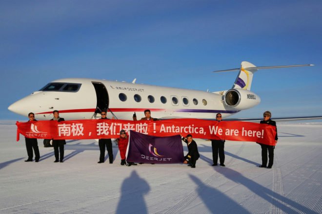 Llegada de Deer Jet a Antártida