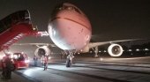 Airbus de Saudi pierde un neumático