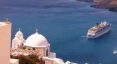 Los cruceristas son un problema en Santorini 