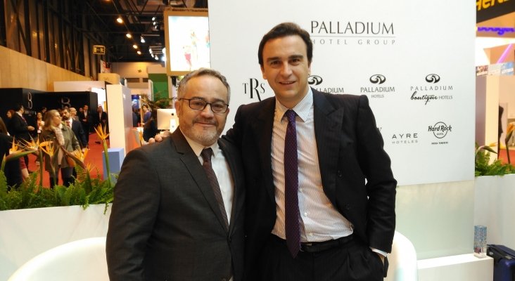 Ignacio Moll (Tourinews) y Abel Matutes Prats (Palladium Hotel Group)