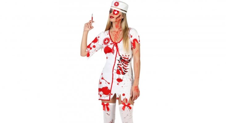 Disfraz de enfermera a la venta en la web de Alcampo. ALCAMPO