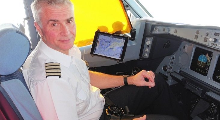 Capitán JJ Burrows de Virgin Atlantic. Foto del blog de Virgin Atlantic