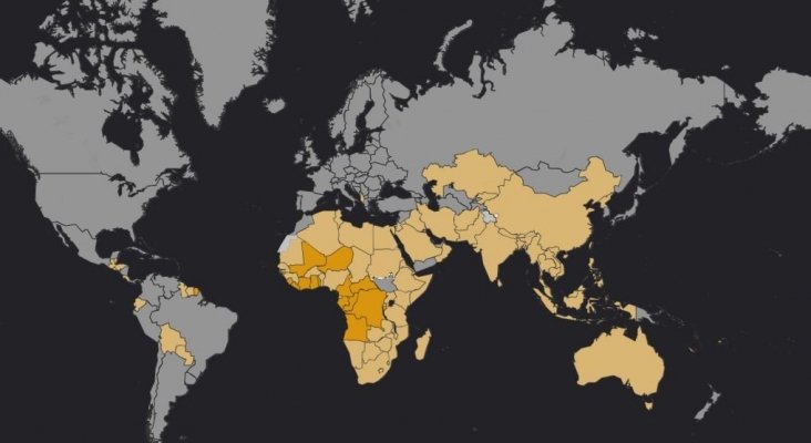 Países contra la fiebre amarilla