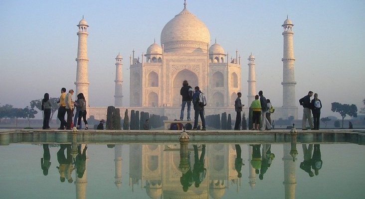 Taj Mahal en la India