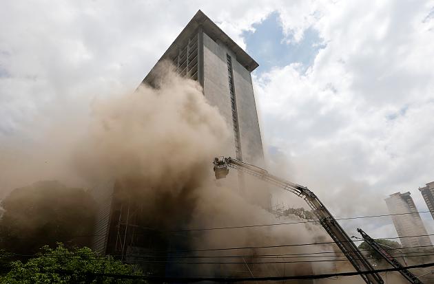 Arde la segunda planta de un importante hotel turístico