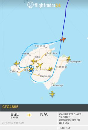 Primer vuelo de Thomas Cook Airlines Balearics sobre Mallorca