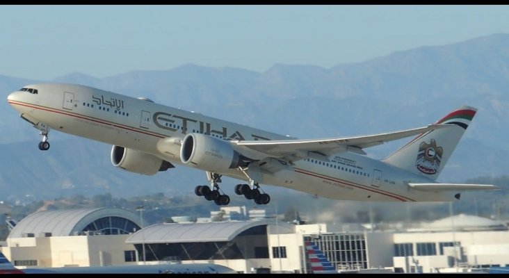 Etihad Boeing 777 200LR. Foto de YouTube