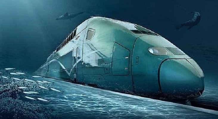 Proyecto de tren bala que va bajo el mar. Foto de ABC