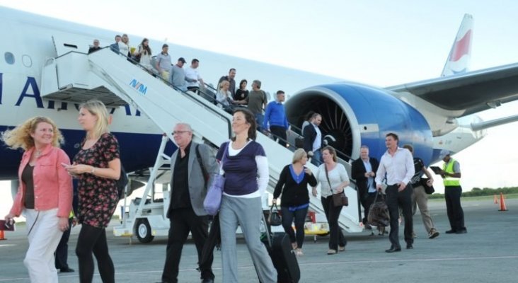 Turistas llegando a República Dominicana