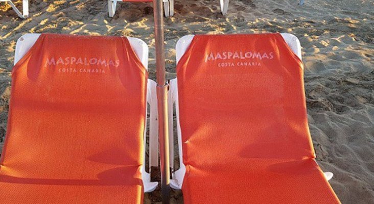 Hamacas de playa de Maspalomas