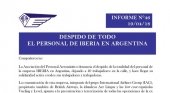 Iberia deja a sus trabajadores argentinos en la calle