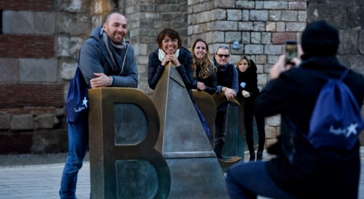 Turistas en Barcelona