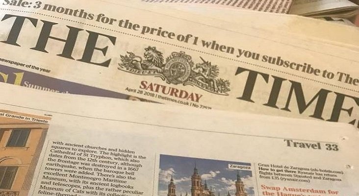'The Times' propone visitar Zaragoza en lugar de Barcelona