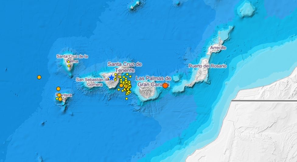 Terremotos en Canarias en los últimos 15 días