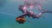 Voluntarios retiran 650 kilos de basura de una playa de Mallorca. Foto: Europa Press