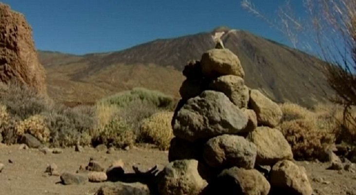 montículos en el Teide