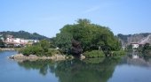 Isla de los Faisanes sobre el río Bidasoa