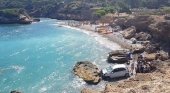 Una pareja de turistas cae al mar con su coche al seleccionar la marcha equivocada |Twitter @112IllesBalears