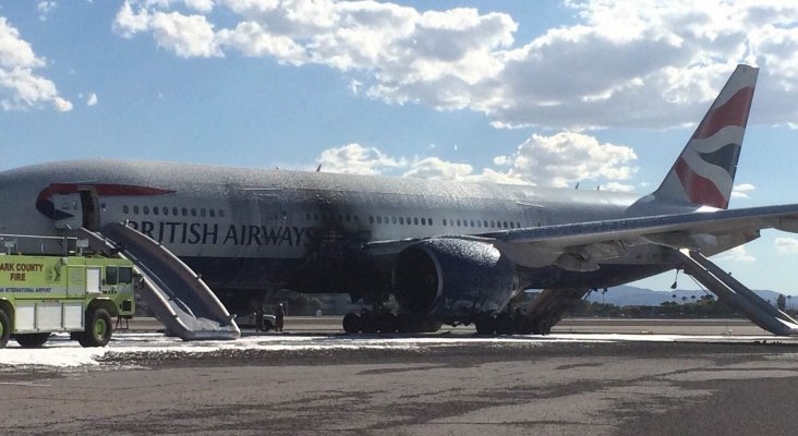 Una grieta responsable del incendio del Boeing de British Airways en Las Vegas| Airgways